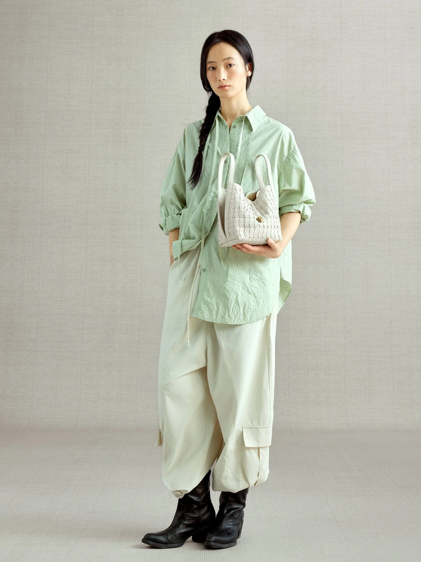 Lattice Bucket Bag - Image 4