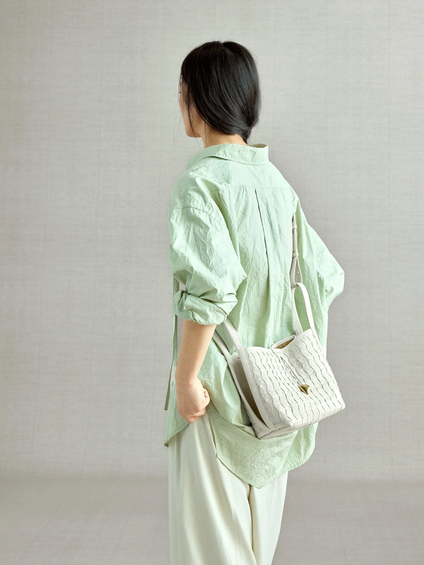 Lattice Bucket Bag - Image 5