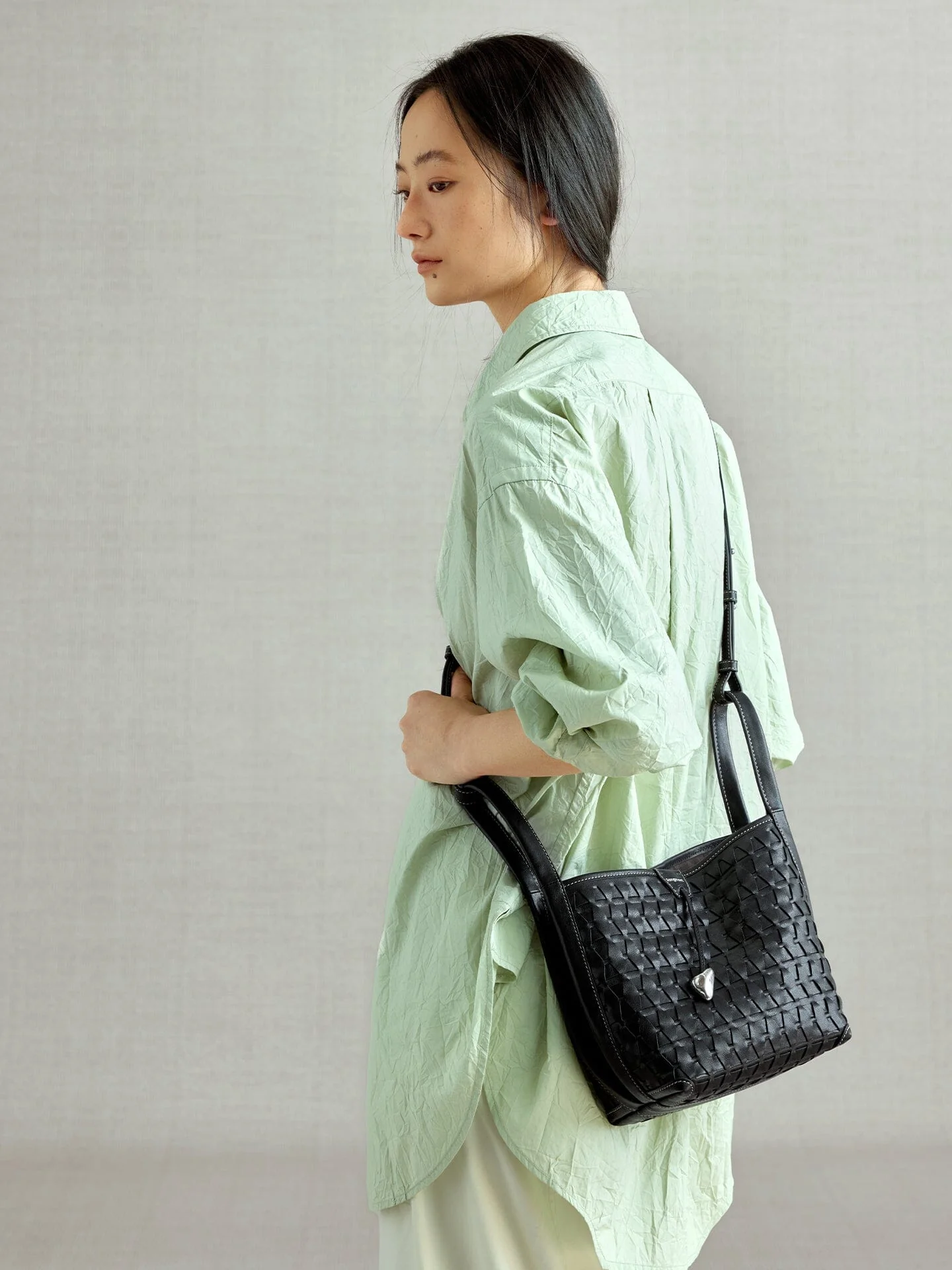 Lattice Bucket Bag - Image 4